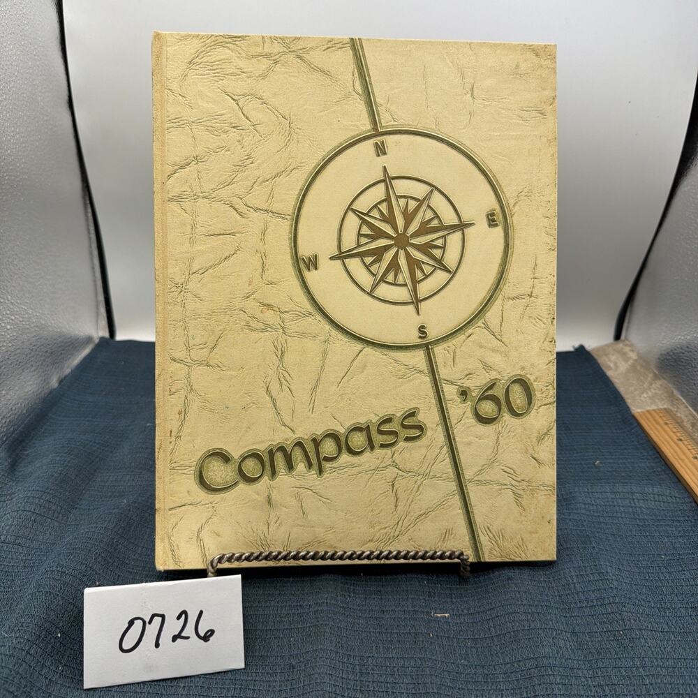 1960 Saint Monica High School Yearbook Santa Monica California CA Compass St.